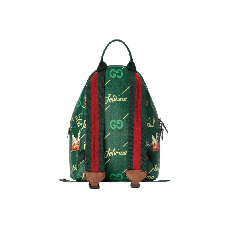 GUCCI Supreme Canvas Backpack Kids' Green-2