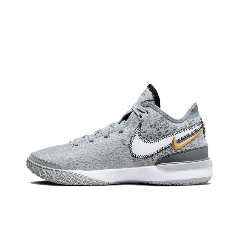 Nike Zoom LeBron Nxxt Gen 'Wolf Grey Metallic Gold'-0