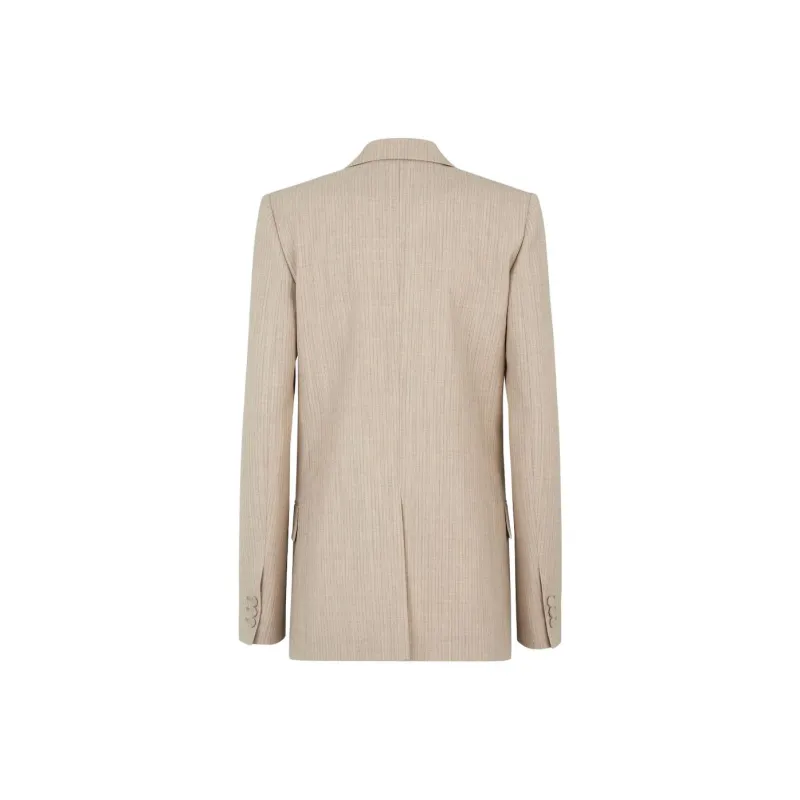 FENDI SS23 Business Suit Coat Women's Beige-1