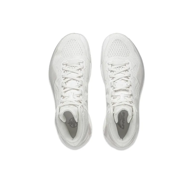 LiNing Liren 4 White Pearl Mid Top Basketball Shoes Unisex Mist White-3