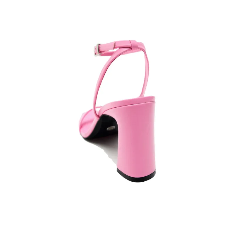 ZARA One-Strap Sandals 8.5cm Women's Pink-3