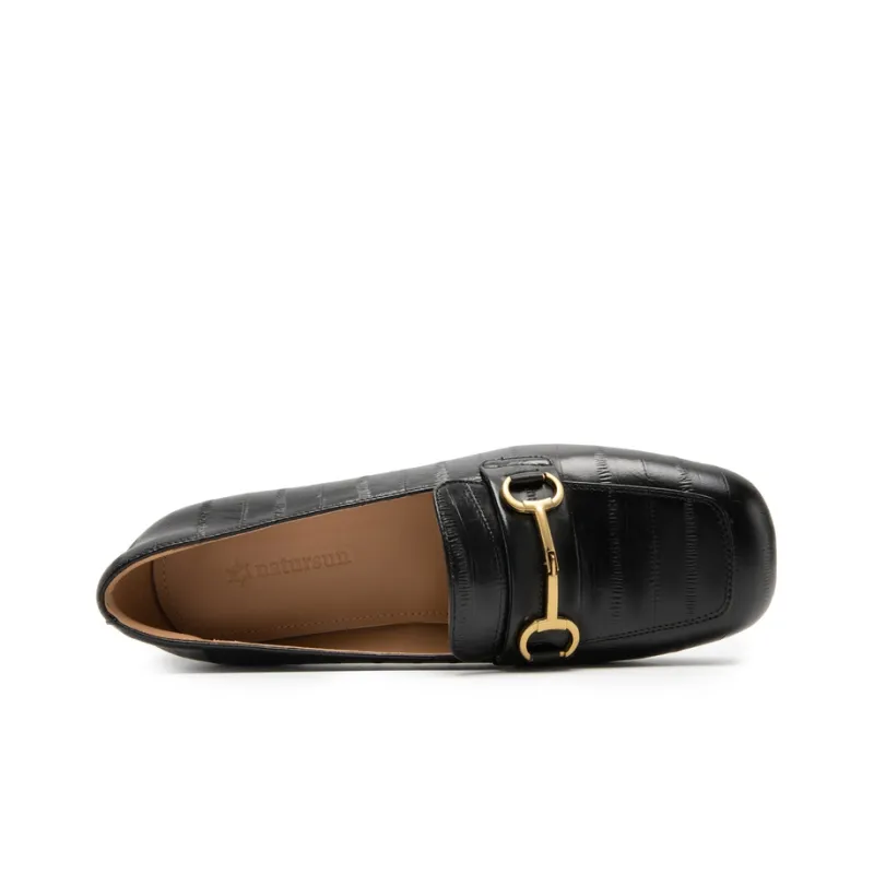 NATURSUN Loafers Women's Low Top Black/Silver-4