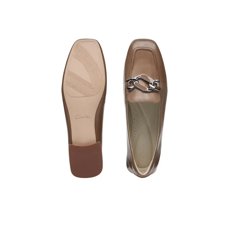 Clarks Casual Single Shoes Women's Khaki-2