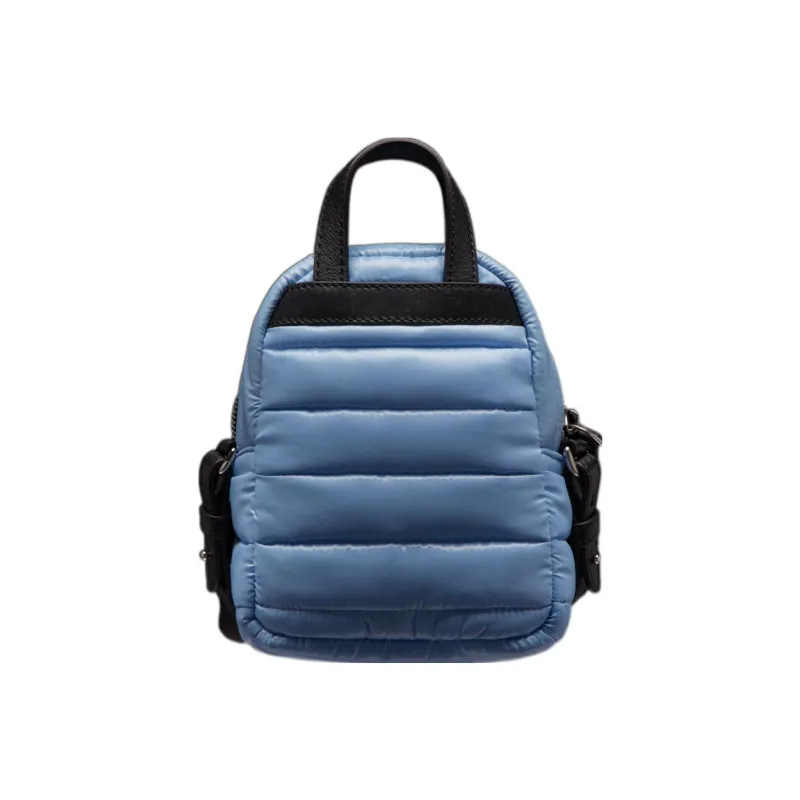 Moncler Kilia Nylon Fabric Patchwork Shoulder Bag Crossbody Bag Small Size Women's Light Blue-1