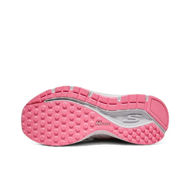 Skechers Go Run Consistent Cushioning Wear Resistant Low Top Casual Running Shoes Women's White Pink-5