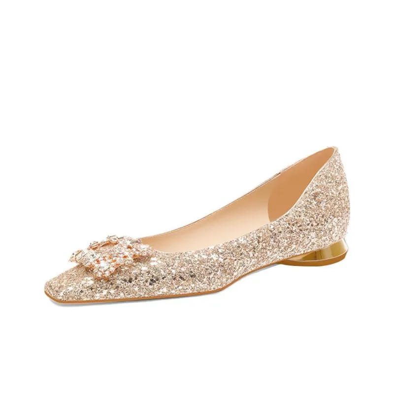 PJJUU Casual Shoes 2cm Women's Gold-0