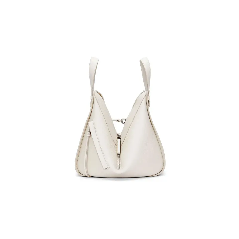LOEWE Hammock Soft Grained Cow Leather Shoulder Bag Crossbody Bag Handbag Small Size Women's Soft White-2