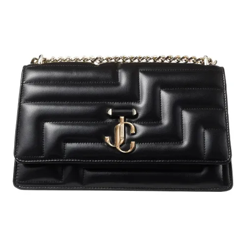 Jimmy Choo Avenue Quilted Nappa Leather Crossbody Bag Shoulder Bag Women's Black