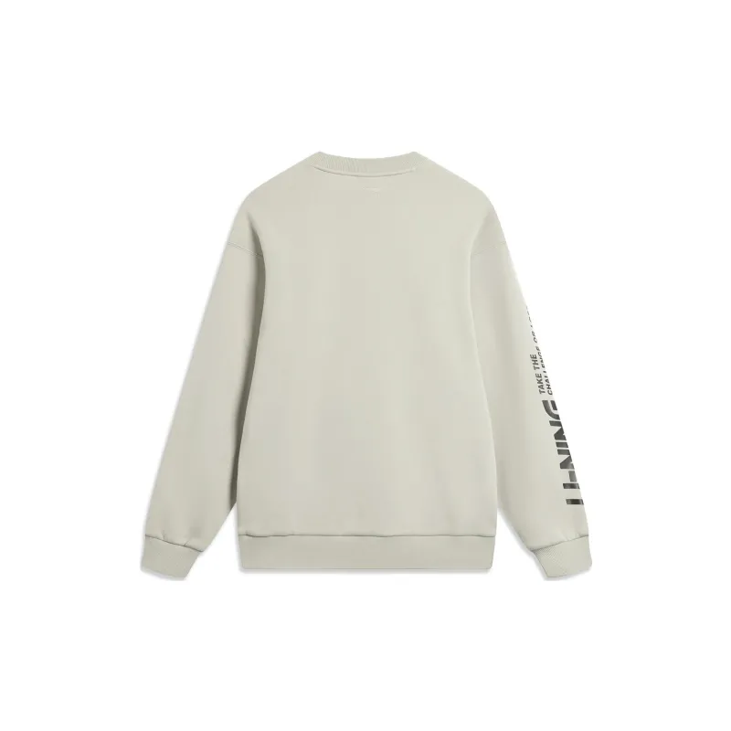 LiNing Sports Life Collection Sweatshirt Unisex Willow Gray-1