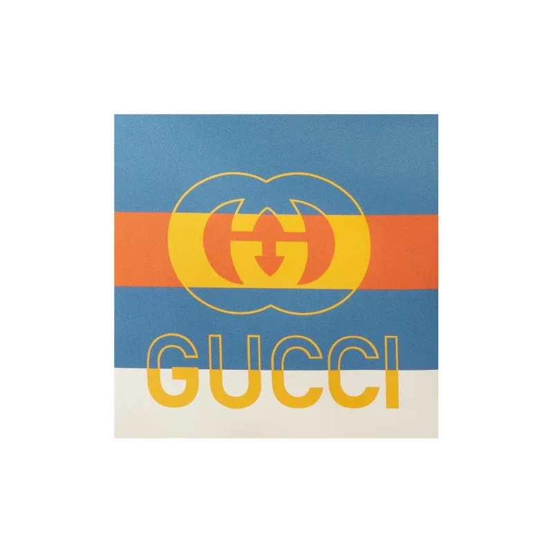 GUCCI Canvas Tote Bag Shopping Bag Handbag Regular Kids' White/Blue/Orange-7