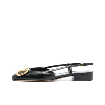 Valentino VLogo Slingback Square Toe Ballerina Shoes Women's