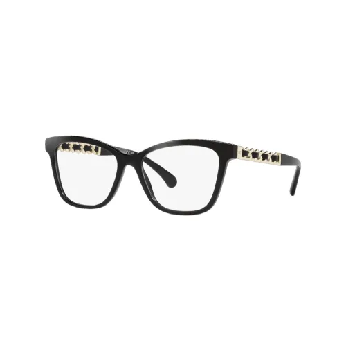 CHANEL Eyeglass Frames Women's Black