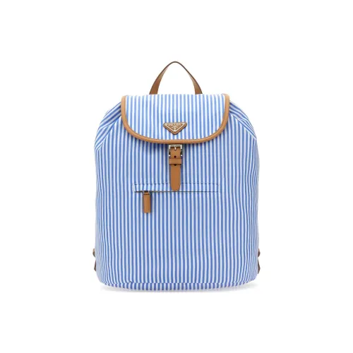 PRADA Recycled Nylon Backpack Regular Men's Blue