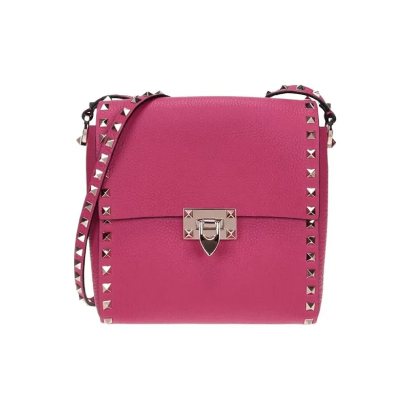 Valentino Leather Shoulder Bag Crossbody Bag Regular Women's Pink-0