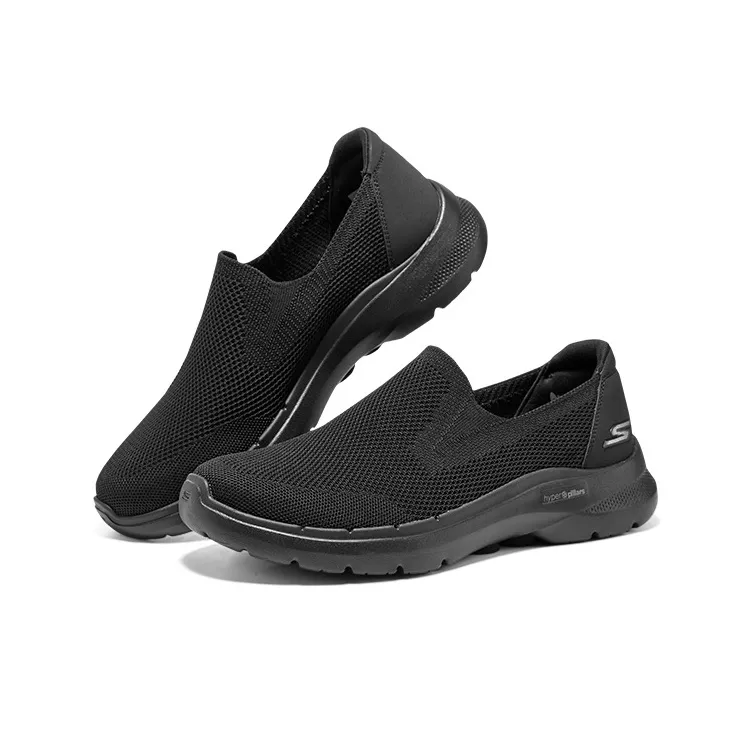 Skechers Go Walk 6 Breathable Lightweight Low Top Casual Shoes Men's Black-2