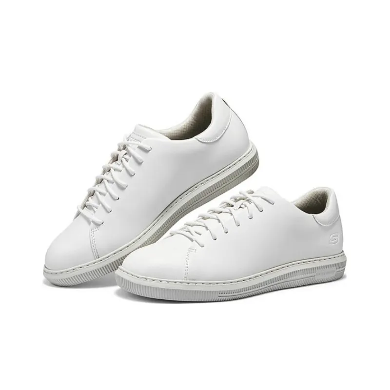 Skechers Anti Slip Wear Resistant Low Top Casual Shoes Men's White-2