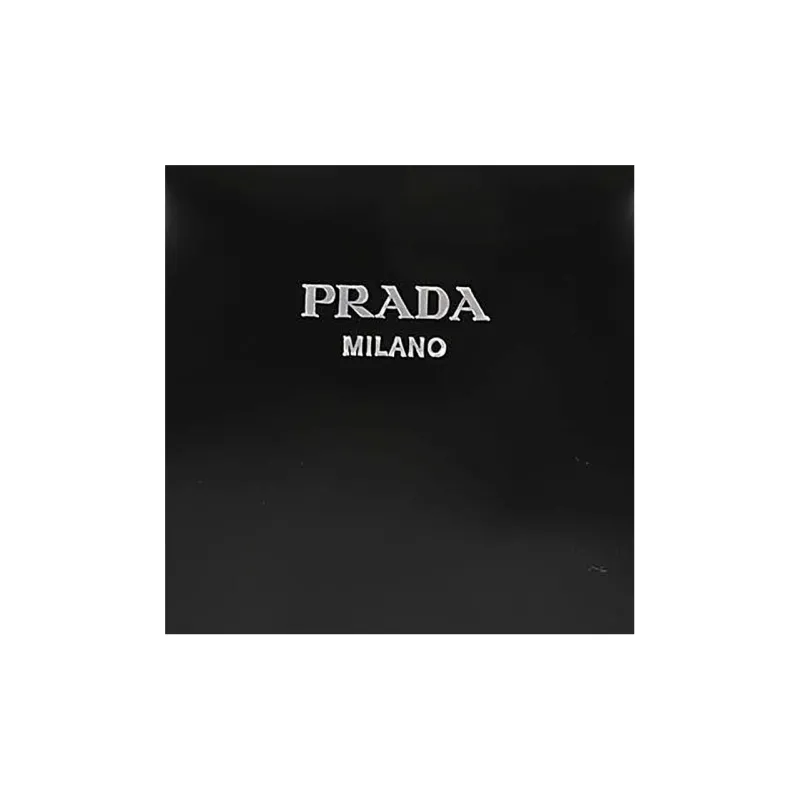 PRADA Leather One Shoulder Handbag Regular Women's Black-3