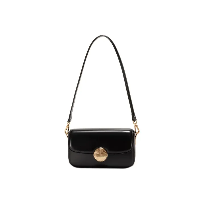 GXFMOD Cow Leather Shoulder Bag Small Square Bag Shoulder Bag Women's Black/White/Khaki-5