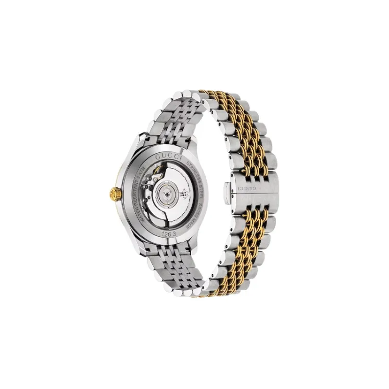 GUCCI Wrist Watch Automatic Mechanical Movement Stainless Steel Watchband White Dial Men's Watches-2