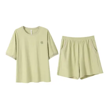 Aannsfam Pajama Set Women's Grass Green