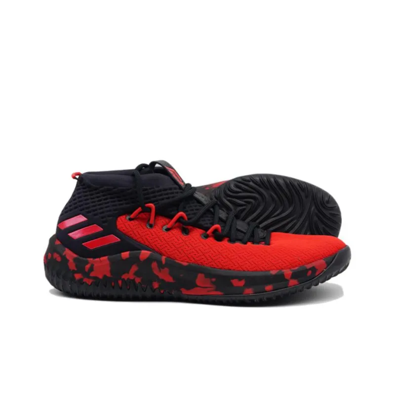 adidas Dame 4 Lillard Red Black-1