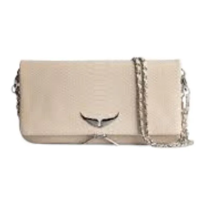 Zadig & Voltaire Cow Leather Handheld Shoulder Bag Crossbody Bag Extra Mini Women's Ecru-1