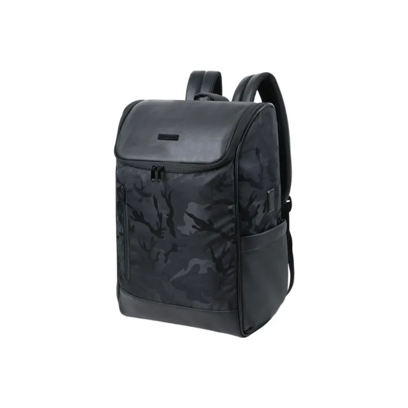SUBURBIA PU Backpack Regular Unisex Camouflage Black-2