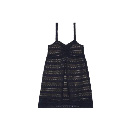 GUCCI Slip Dresses Women's Navy