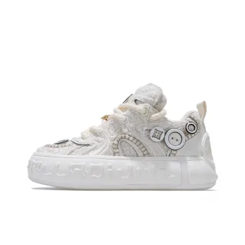 Palladium Slip Resistant Low Top Skateboard Shoes Unisex White