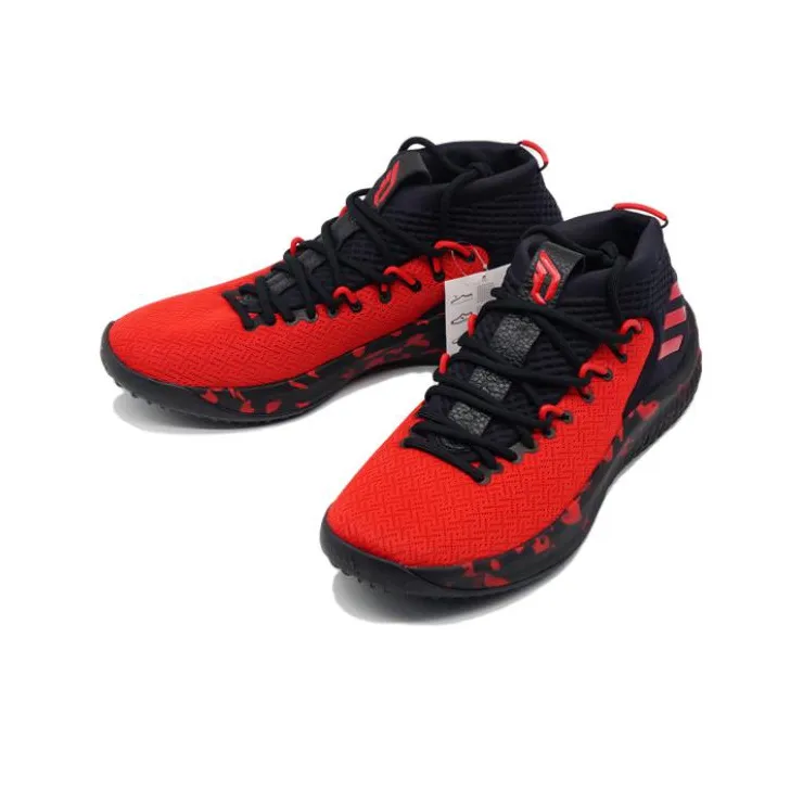 adidas Dame 4 Lillard Red Black-3