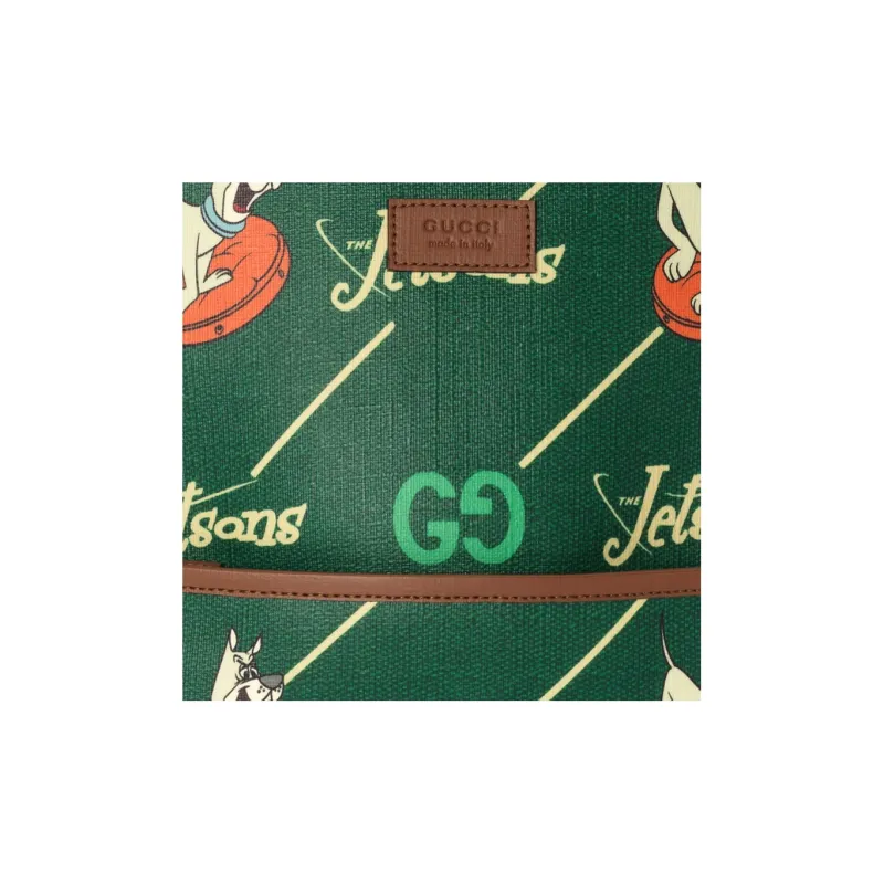 GUCCI Supreme Canvas Backpack Kids' Green-7