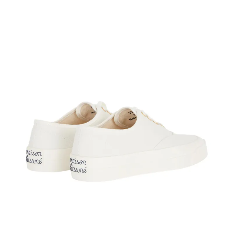 Maison Kitsune Slip-Resistant Low-Top Skateboard Shoes Men's White-3