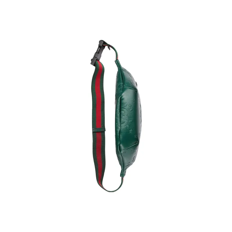 GUCCI Leather Sling Bags One Shoulder Crossbody Fanny Pack Regular Kids' Green-6