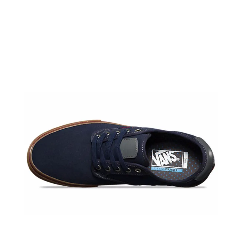 Vans Chima Ferguson Pro Anti-Slip And Wear-Resistant Lightweight Low-Top Skateboard Shoes Women's Navy Blue-3