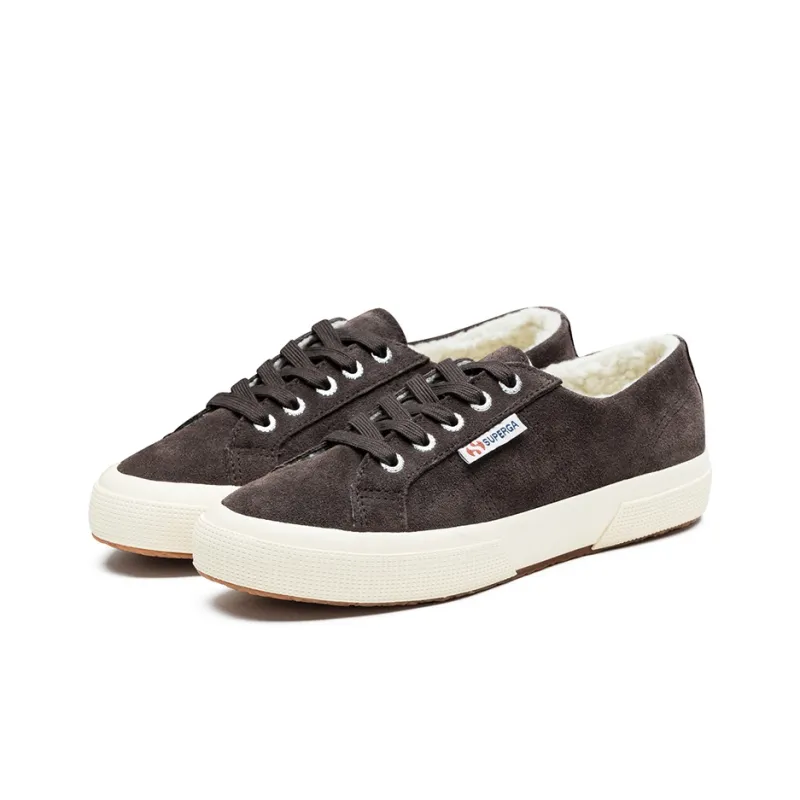 SUPERGA Warm Anti-Slip And Wear-Resistant Low-Top Skateboard Shoes Unisex Coffee-3