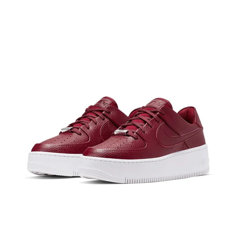Nike Air Force 1 Sage Low Team Red Women's-2