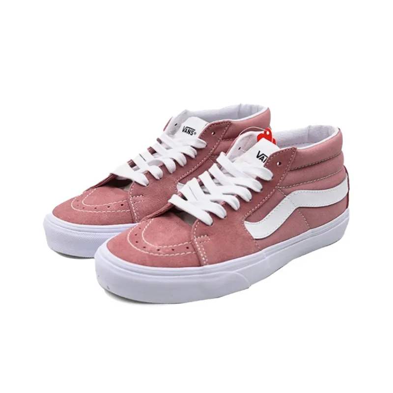 Vans Sk8 Mid Pink Unisex Rose Red-2