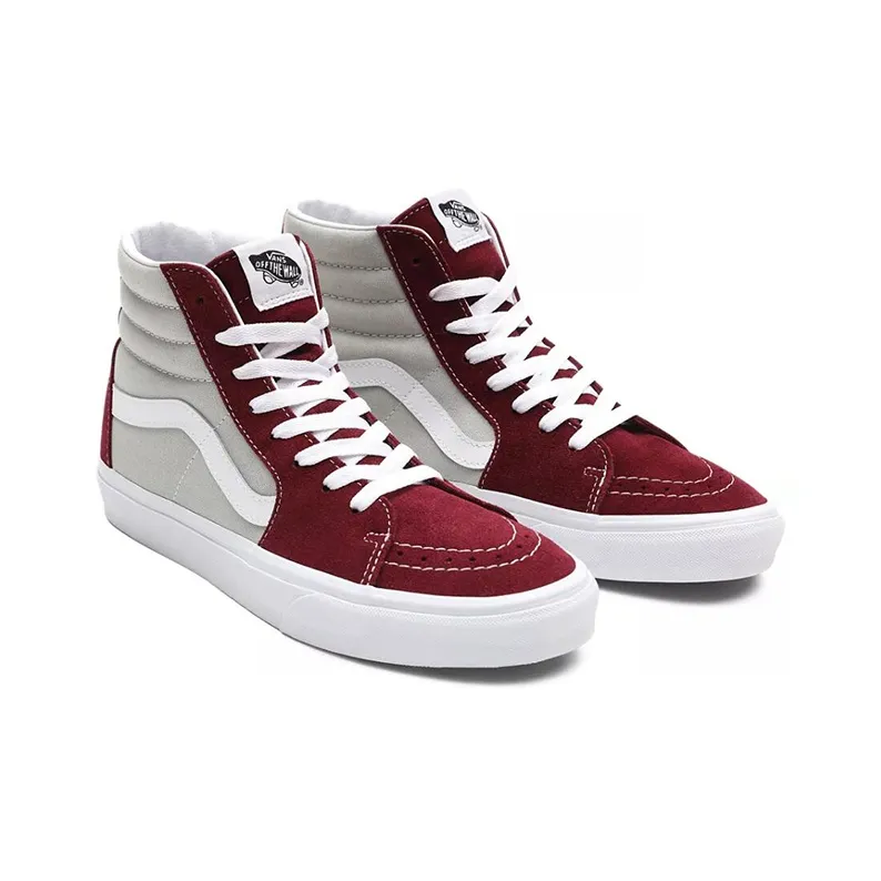 Vans Sk8 Hi Gray Red-2