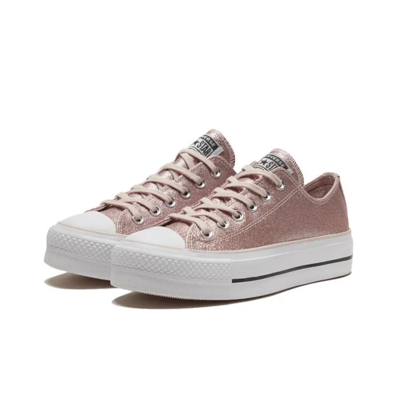 Converse Women's Chuck Taylor All Star Platform Low 'Silt Red Glitter' Women's-2