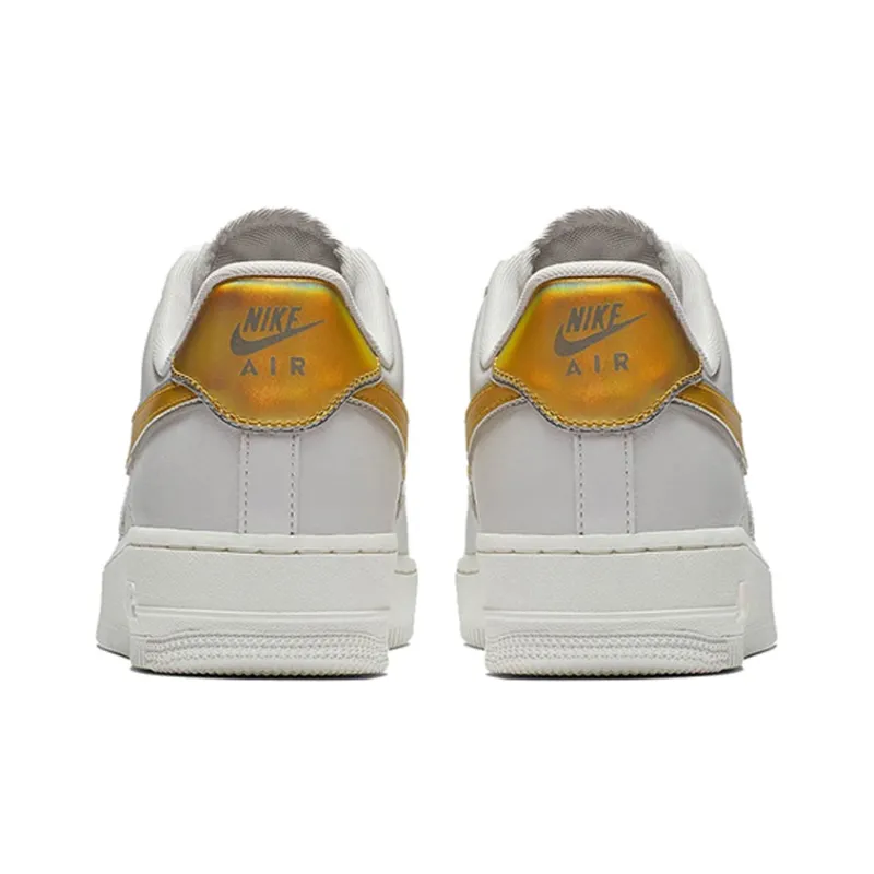 Nike Air Force 1 Low Metallic Platinum Metallic Gold Women's-3