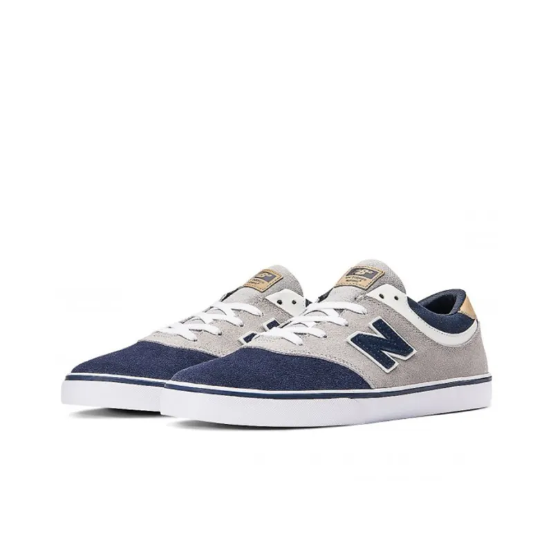 New Balance NB Quincy 254 Durable Lightweight And Breathable Low-Top Skateboard Shoes Men's Gray Blue-2
