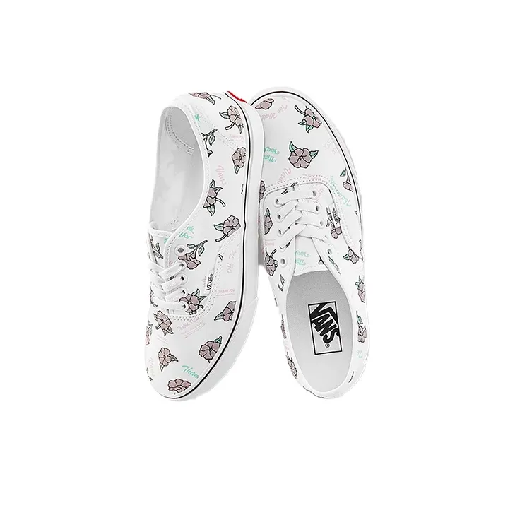 Vans Authentic Thank You Floral Print True White-3