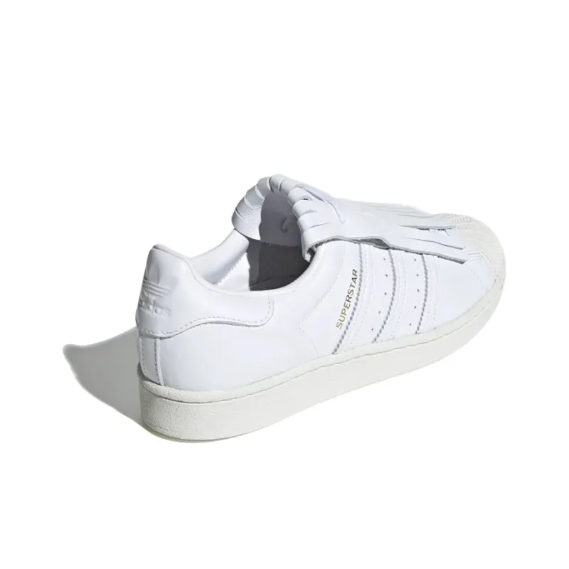 Adidas Superstar Fringe Kiltie White Women's-2