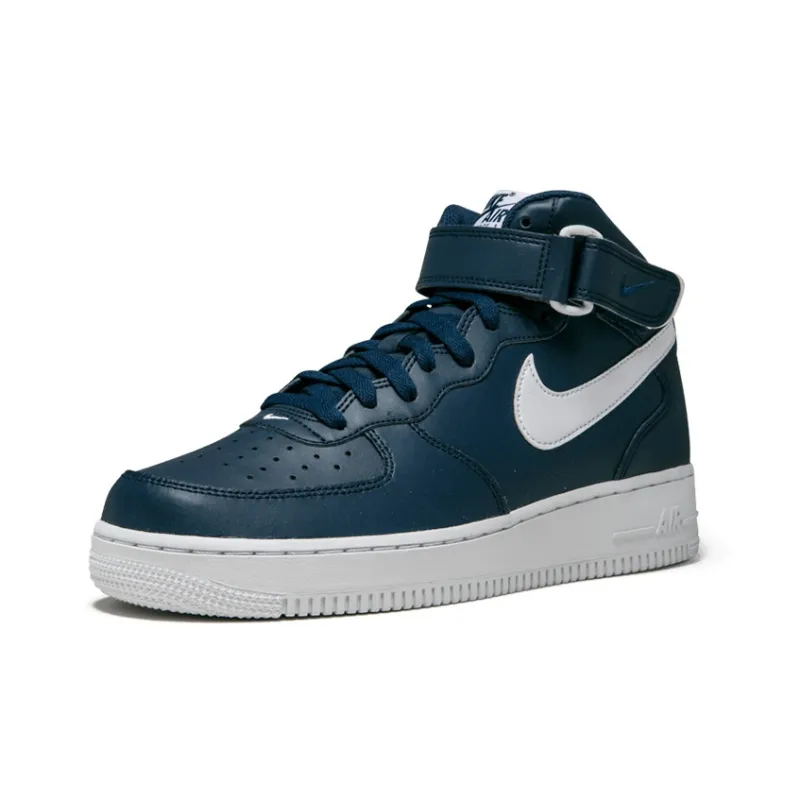 Nike Air Force 1 Mid Midnight Navy White-2