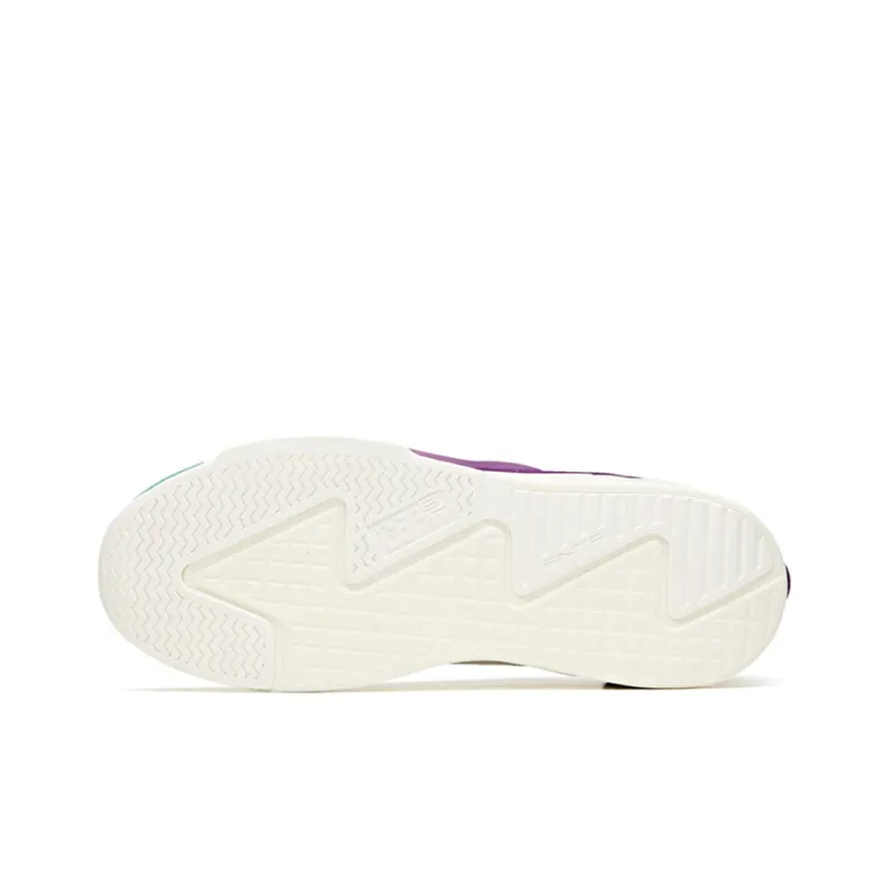 Anta Life Collection Thompson G6 Abrasion Resistant Breathable Low Top Skateboard Shoes Men's White Gray Purple-4