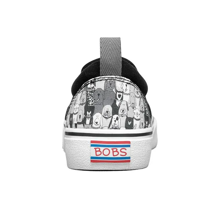 Skechers Bobs Marley Jr Wag Swag 'White Grey Black' Women's-3