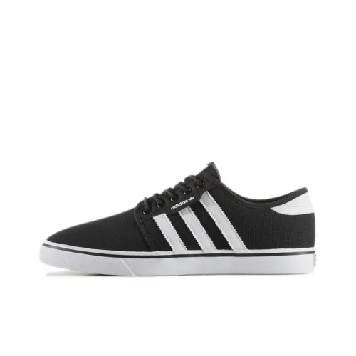 Adidas Originals Seeley Skateboard Shoes Men Low-Top Black/White