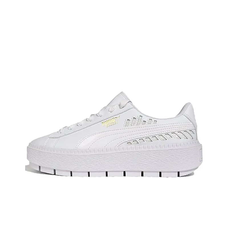 PUMA Platform Trace Metallic C Sneakers White Women's-0