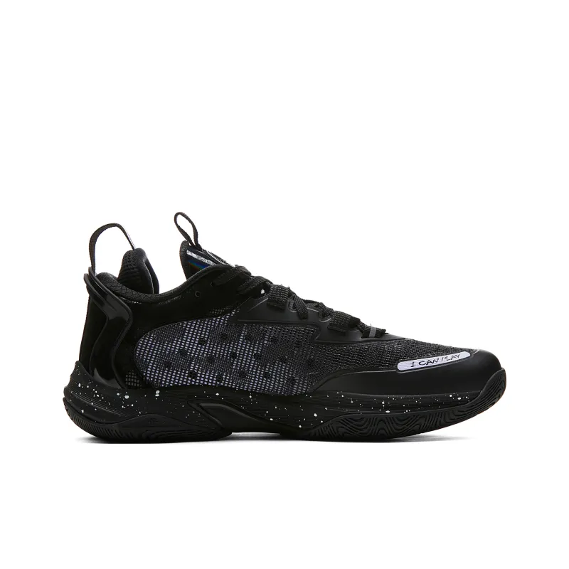PEAK Lightning 1.0 Black Warrior Color Scheme Low Top Basketball Shoes Men's Black-1
