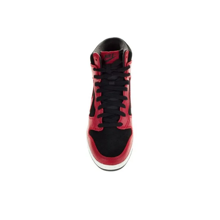 Nike Dunk Sky High Top Skateboard Shoes Women's Black Red-1